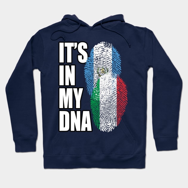 Guatemalan And Italian Mix DNA Flag Heritage Gift Hoodie by Just Rep It!!